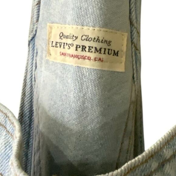 Levis Premium Romper Jumpsuit Womens M Stonewash Casual Streetwear Denim NWT - Picture 9 of 12